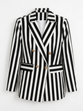 Blazer Rayé Élégance