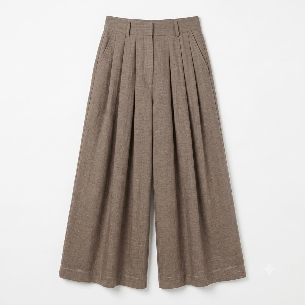 Pantalon Palazzo Taupe