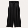 Pantalon satiné noire – Élégance & confort