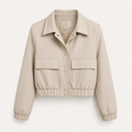 Blouson Beige Élégance